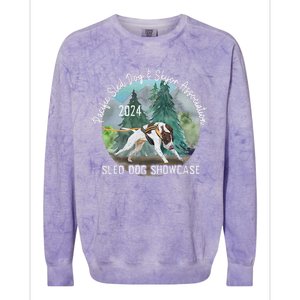 2024 Psdsa Sled Dog Showcase Gsp With Full Color Background Colorblast Crewneck Sweatshirt