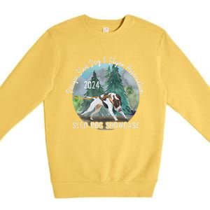 2024 Psdsa Sled Dog Showcase Gsp With Full Color Background Premium Crewneck Sweatshirt