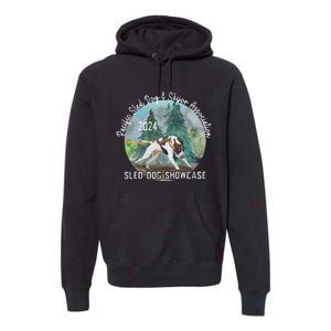 2024 Psdsa Sled Dog Showcase Gsp With Full Color Background Premium Hoodie