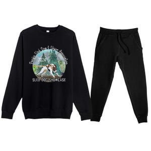 2024 Psdsa Sled Dog Showcase Gsp With Full Color Background Premium Crewneck Sweatsuit Set