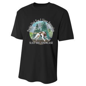 2024 Psdsa Sled Dog Showcase Gsp With Full Color Background Performance Sprint T-Shirt