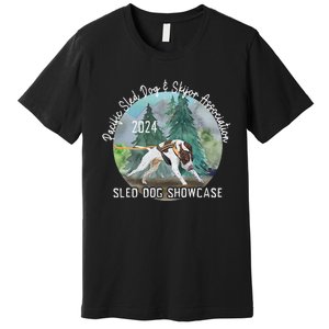 2024 Psdsa Sled Dog Showcase Gsp With Full Color Background Premium T-Shirt