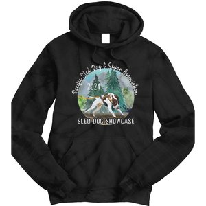 2024 Psdsa Sled Dog Showcase Gsp With Full Color Background Tie Dye Hoodie