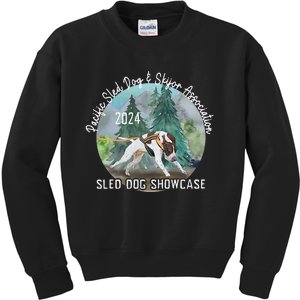 2024 Psdsa Sled Dog Showcase Gsp With Full Color Background Kids Sweatshirt