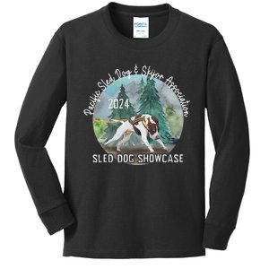 2024 Psdsa Sled Dog Showcase Gsp With Full Color Background Kids Long Sleeve Shirt