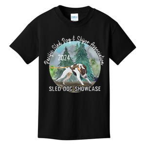 2024 Psdsa Sled Dog Showcase Gsp With Full Color Background Kids T-Shirt