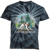 2024 Psdsa Sled Dog Showcase Gsp With Full Color Background Kids Tie-Dye T-Shirt