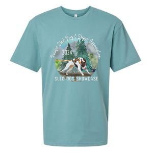 2024 Psdsa Sled Dog Showcase Gsp With Full Color Background Sueded Cloud Jersey T-Shirt