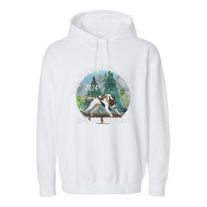 2024 Psdsa Sled Dog Showcase Gsp With Full Color Background Garment-Dyed Fleece Hoodie