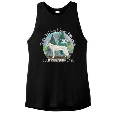 2024 Psdsa Sled Dog Showcase Siberian Full Color Background Ladies PosiCharge Tri-Blend Wicking Tank