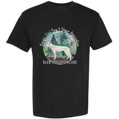 2024 Psdsa Sled Dog Showcase Siberian Full Color Background Garment-Dyed Heavyweight T-Shirt