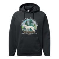 2024 Psdsa Sled Dog Showcase Siberian Full Color Background Performance Fleece Hoodie