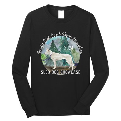 2024 Psdsa Sled Dog Showcase Siberian Full Color Background Long Sleeve Shirt