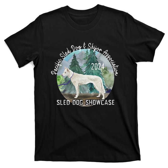 2024 Psdsa Sled Dog Showcase Siberian Full Color Background T-Shirt