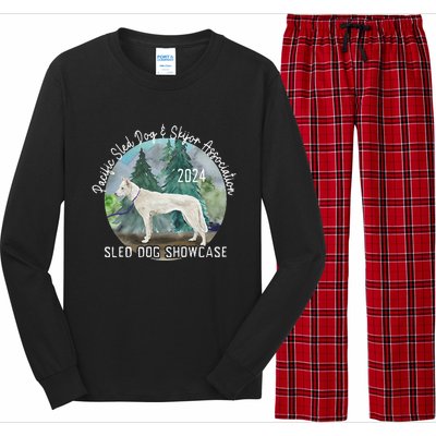 2024 Psdsa Sled Dog Showcase Siberian Full Color Background Long Sleeve Pajama Set