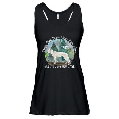 2024 Psdsa Sled Dog Showcase Siberian Full Color Background Ladies Essential Flowy Tank