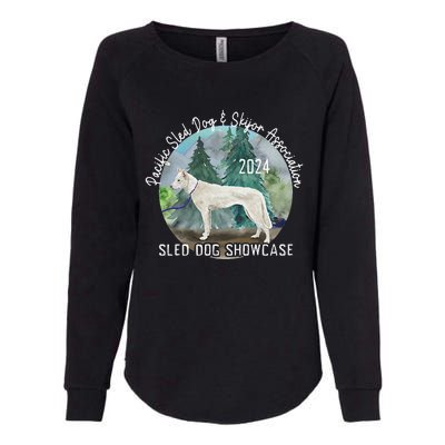 2024 Psdsa Sled Dog Showcase Siberian Full Color Background Womens California Wash Sweatshirt