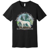 2024 Psdsa Sled Dog Showcase Siberian Full Color Background Premium T-Shirt