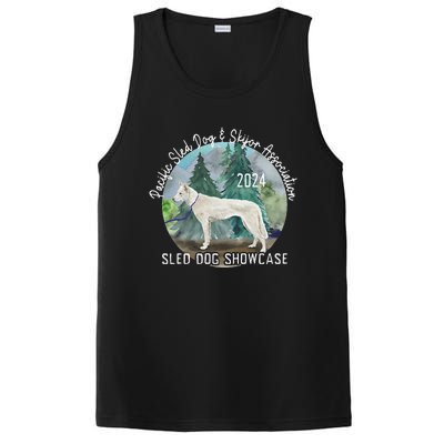 2024 Psdsa Sled Dog Showcase Siberian Full Color Background PosiCharge Competitor Tank