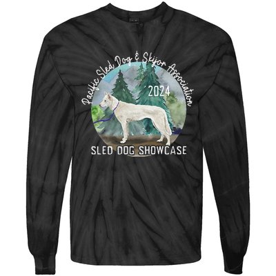 2024 Psdsa Sled Dog Showcase Siberian Full Color Background Tie-Dye Long Sleeve Shirt