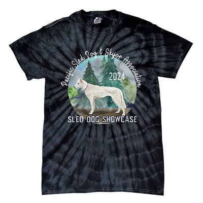 2024 Psdsa Sled Dog Showcase Siberian Full Color Background Tie-Dye T-Shirt