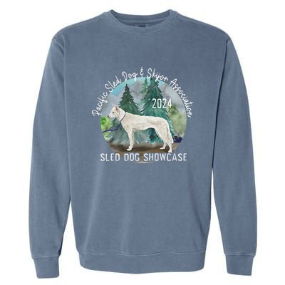 2024 Psdsa Sled Dog Showcase Siberian Full Color Background Garment-Dyed Sweatshirt