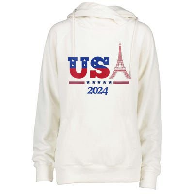 2024 Paris Sport Games Womens Funnel Neck Pullover Hood