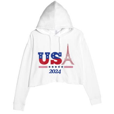 2024 Paris Sport Games Crop Fleece Hoodie