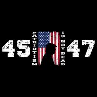 2024 Pro Trump 45 47 Patriotism Is Not Dead Vintage Flag Doggie Tank