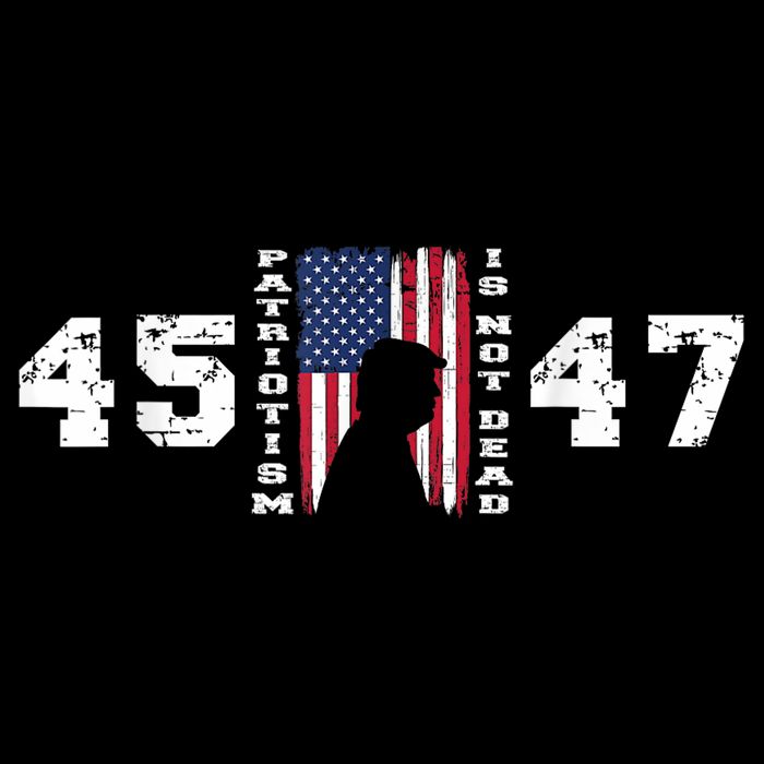 2024 Pro Trump 45 47 Patriotism Is Not Dead Vintage Flag Doggie Tank