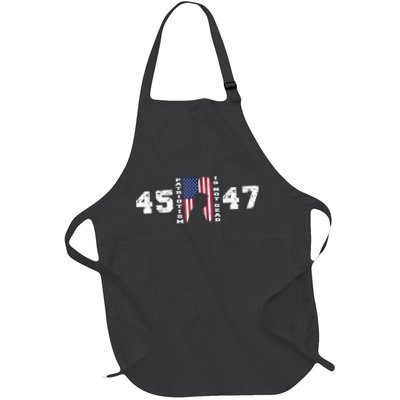 2024 Pro Trump 45 47 Patriotism Is Not Dead Vintage Flag Apron