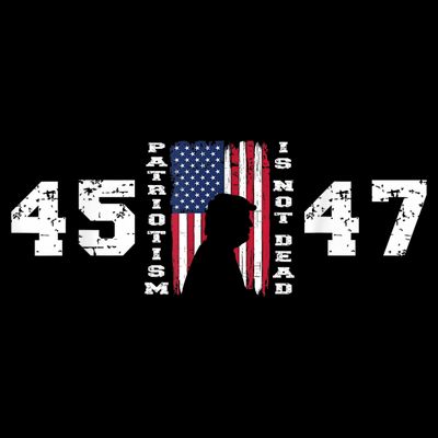 2024 Pro Trump 45 47 Patriotism Is Not Dead Vintage Flag T-Shirt