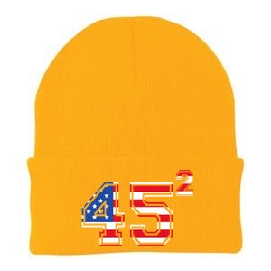 2020 President Trump 45 American Flag Gift Knit Cap Winter Beanie