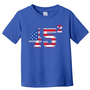 2020 President Trump 45 American Flag Gift Toddler T-Shirt