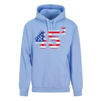 2020 President Trump 45 American Flag Gift Unisex Surf Hoodie