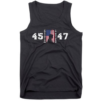 2024 Pro Trump 45 47 Patriotism Is Not Dead Vintage Flag Tank Top