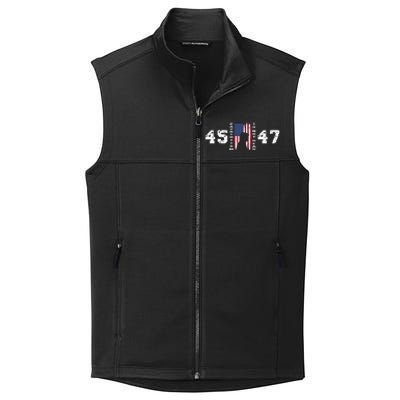 2024 Pro Trump 45 47 Patriotism Is Not Dead Vintage Flag Collective Smooth Fleece Vest