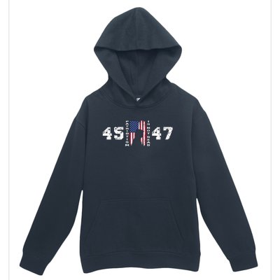 2024 Pro Trump 45 47 Patriotism Is Not Dead Vintage Flag Urban Pullover Hoodie