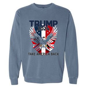 2024 President Trump Take America Back Cute Gift Garment-Dyed Sweatshirt