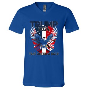 2024 President Trump Take America Back Cute Gift V-Neck T-Shirt