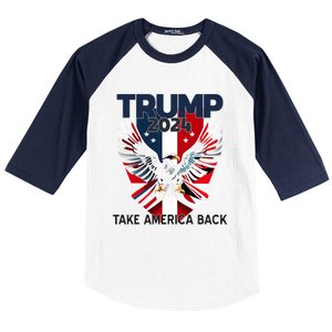 2024 President Trump Take America Back Cute Gift Baseball Sleeve Shirt