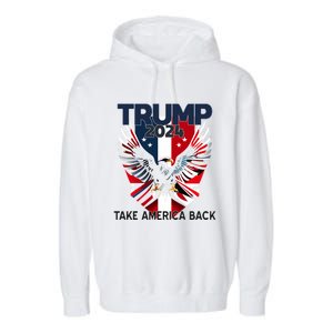 2024 President Trump Take America Back Cute Gift Garment-Dyed Fleece Hoodie