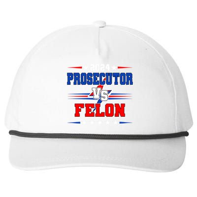 2024 Prosecutor Vs Felon Kamala Vs Trump 2024 Election Snapback Five-Panel Rope Hat