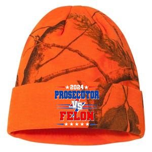 2024 Prosecutor Vs Felon Kamala Vs Trump 2024 Election Kati Licensed 12" Camo Beanie