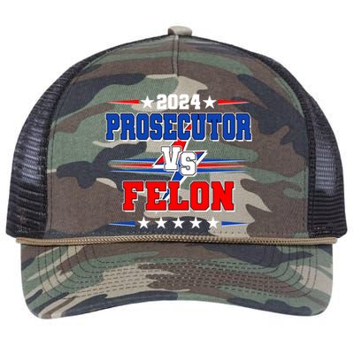 2024 Prosecutor Vs Felon Kamala Vs Trump 2024 Election Retro Rope Trucker Hat Cap