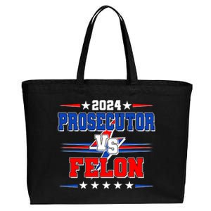 2024 Prosecutor Vs Felon Kamala Vs Trump 2024 Election Cotton Canvas Jumbo Tote