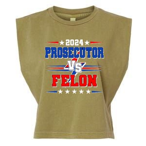 2024 Prosecutor Vs Felon Kamala Vs Trump 2024 Election Garment-Dyed Women's Muscle Tee