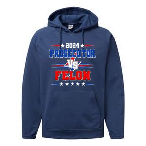 2024 Prosecutor Vs Felon Kamala Vs Trump 2024 Election Performance Fleece Hoodie