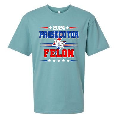 2024 Prosecutor Vs Felon Kamala Vs Trump 2024 Election Sueded Cloud Jersey T-Shirt