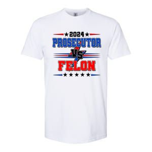 2024 Prosecutor Vs Felon Kamala Vs Trump 2024 Election Softstyle CVC T-Shirt